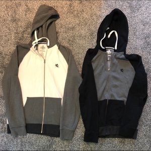 Express Sweatshirts Gray//Black and Cream - S